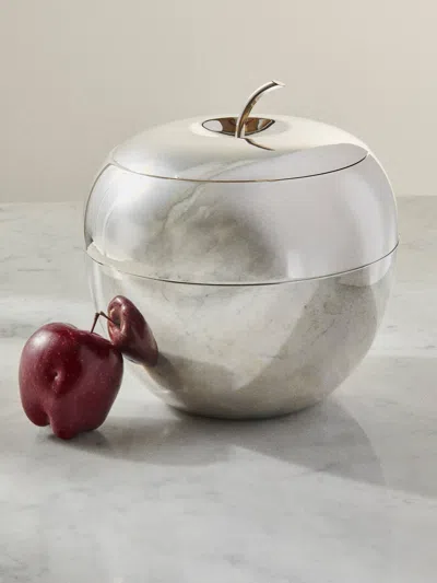 Antique And Vintage 1970s Silver-plated Teghini Firenze Apple Ice Bucket