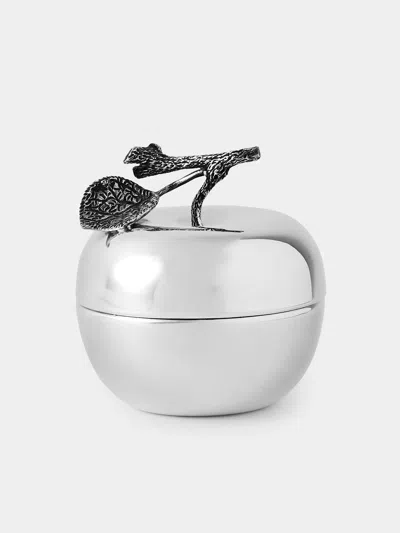 Antique And Vintage 1970s Teghini Firenze Silver-plated Apple Tea Box