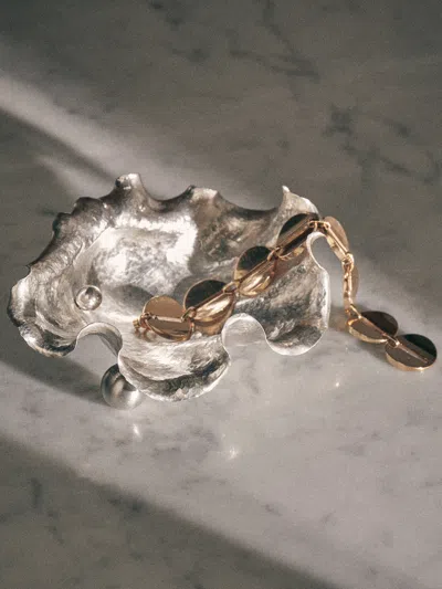 Antique And Vintage 1970s Zucchetti Shell Solid Silver Dish