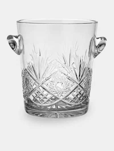 Antique And Vintage 1980s Baccarat Crystal Ice Bucket In Transparent