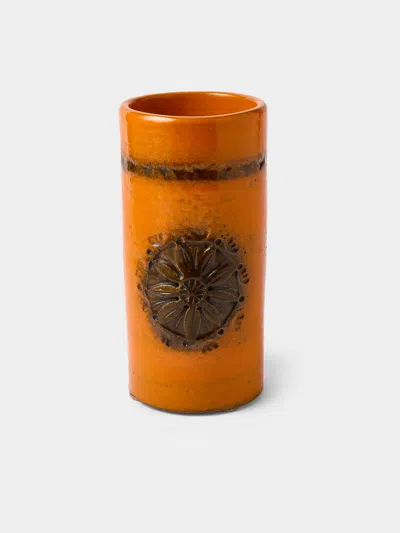 Antique And Vintage 1980s Bitossi Ceramiche Sevilla Ceramic Vase (8.5in/22cm)