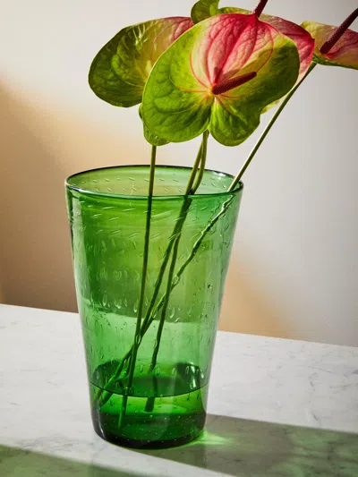 Antique And Vintage 1980s Bullicante Glass Vase (11.5in/29.5cm)