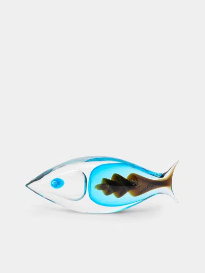 Antique And Vintage 1980s Fratelli Toso Glass Fish Sculpture In Multi