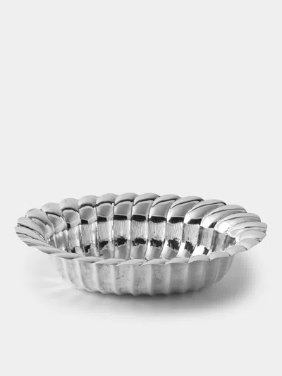 Antique And Vintage 1980s Gioielleria Ferrari Sterling Silver Bowl