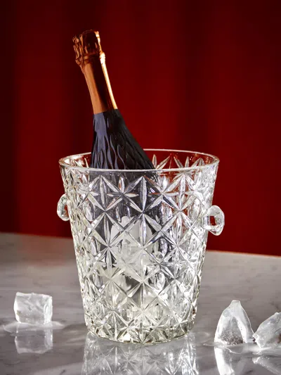Antique And Vintage 1990s French Crystal Champagne Bucket  Abask Luxury Gift In Transparent