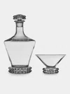 Antique And Vintage 20th-century Saint Louis Crystal Carafe With Coupes (set Of 11) In Multi