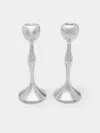 Antique And Vintage 20th-century Sterling Silver Ferre Wobbly Candlesticks (set Of 2)  Abask Gift Set In  Silver