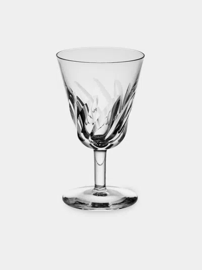 Antique And Vintage Early-20th-century Baccarat Côte D'azur Crystal Wine Glasses (set Of 6) In Transparent