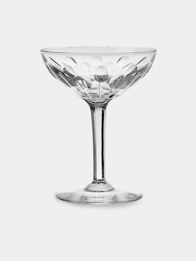Antique And Vintage Early-20th-century Baccarat Crystal Champagne Coupes (set Of 6) In Transparent