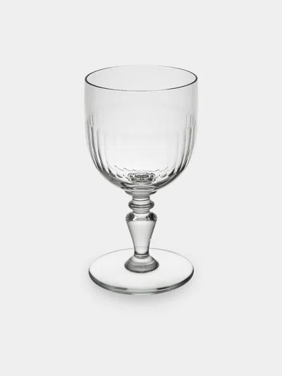 Antique And Vintage Late-19th-century Baccarat Renaissance Crystal Wine Glasses (set Of 18) In Transparent
