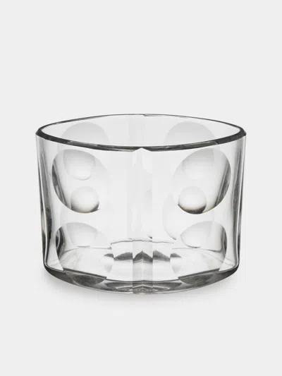 Antique And Vintage Mid-century Baccarat Beluga Crystal Vase In Transparent