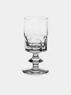 Antique And Vintage Mid-century Bayel Crystal Wine Glasses (set Of 6) In Transparent