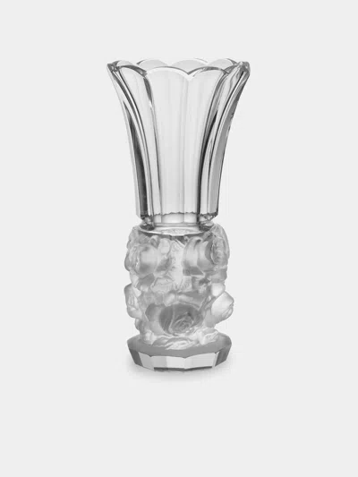 Antique And Vintage Mid-century Daum Crystal Bud Vase (10in/25cm) In Transparent