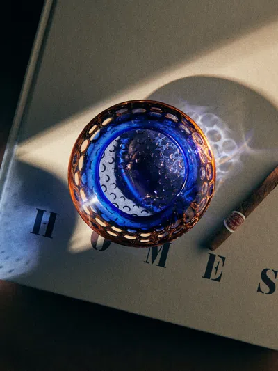 Antique And Vintage Mid-century Glass Ashtray