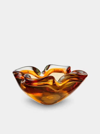 Antique And Vintage Mid-century Glass Ashtray