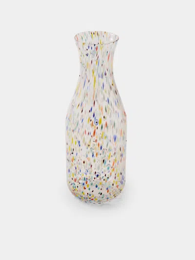 Antique And Vintage Mid-century Murano Glass Carafe In Multi