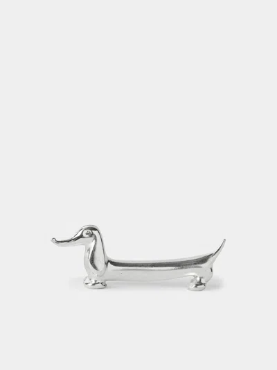 Antique And Vintage Mid-century Silver-plated Dachshund Knife Rests (set Of 14) In Multi