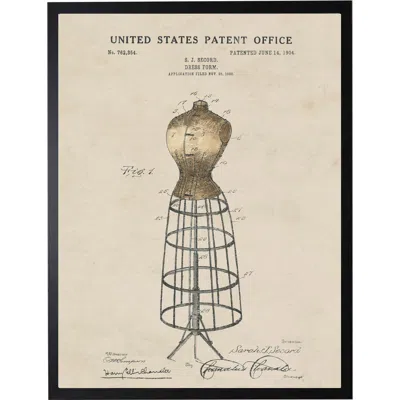 Antique Curiosities Dress Form Patent In Transparent