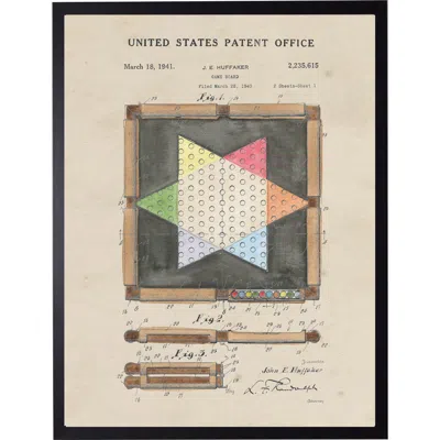 Antique Curiosities Game Board Patent In Transparent