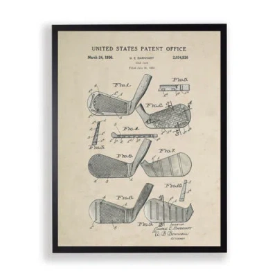 Antique Curiosities Golf Clubs Patent In Multi