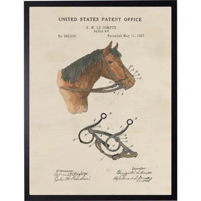 Antique Curiosities Horse Bridle Patent In Transparent