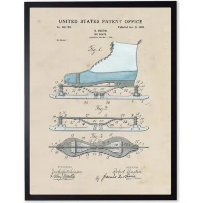 Antique Curiosities Ice Skate Patent In Transparent