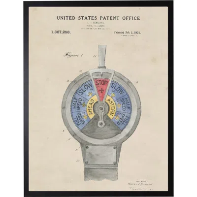 Antique Curiosities Marine Telegraph Patent In Transparent
