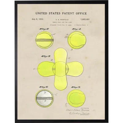 Antique Curiosities Tennis Ball Patent In Transparent