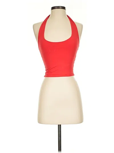 Pre-owned Antistar Halter Top Red Halter Neckline Tops