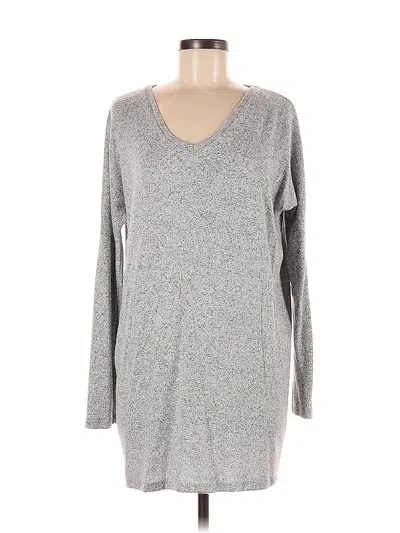 Pre-owned Antistar Long Sleeve Top Gray V Neck Tops