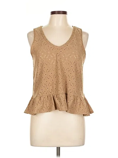 Pre-owned Antistar Sleeveless Blouse In Brown