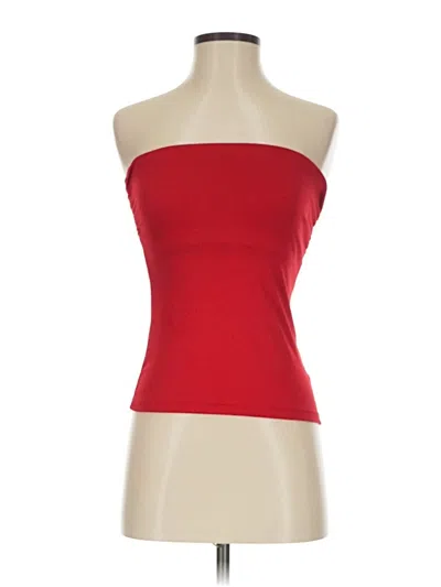 Pre-owned Antistar Sleeveless Top Red Strapless Neckline Tops