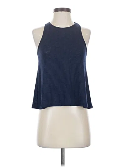 Pre-owned Antistar Tank Top Blue Halter Neckline Tops