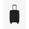 Antler Black Icon Stripe Cabin Hard-shell Polycarbonate Suitcase 55cm In Black