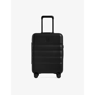 Antler Black Icon Stripe Cabin Hard-shell Polycarbonate Suitcase 55cm