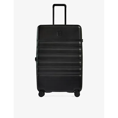 Antler Black Icon Stripe Large Hard-shell Polycarbonate Suitcase 78.5cm