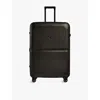 Antler Black Single Stripe Hard-shell Polycarbonate Suitcase 81cm In Black