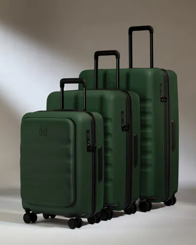 Antler Carry-on With Pocket Luggage Set In  Green - Icon Stripe