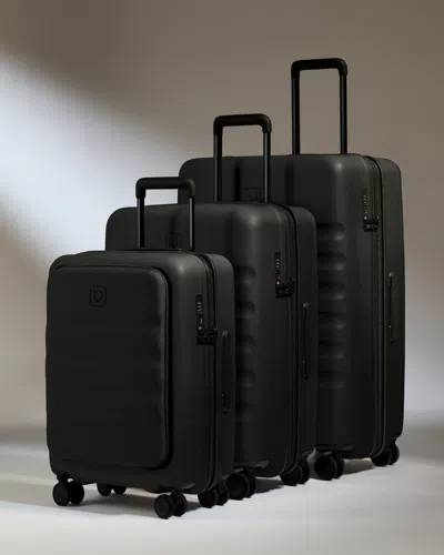 Antler Carry-on With Pocket Luggage Set In Black - Icon Stripe
