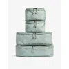 Antler Mist Blue Chelsea Woven Packing Cubes Set Of Four