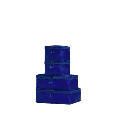 Antler Compression Packing Cubes In Cobalt Blue - Set Of 4