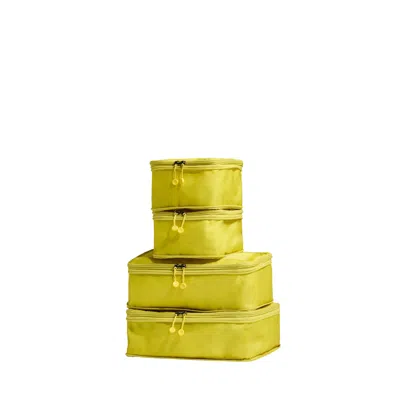 Antler Compression Packing Cubes In Gorse Yellow - Set Of 4