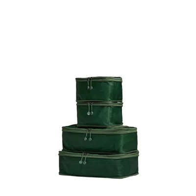 Antler Compression Packing Cubes In Green - Set Of 4