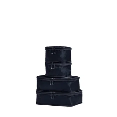 Antler Compression Packing Cubes In Navy Blue - Set Of 4