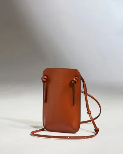 Antler Crossbody Bag In Tan Leather - Heritage Collection In Brown
