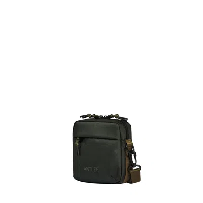 Antler Discovery Crossbody Bag In Dark Forest Green