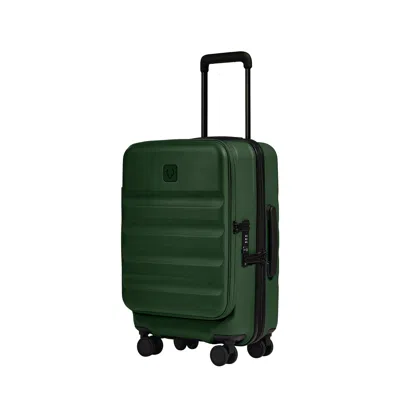 Antler Dual Opening Carry-on Luggage In  Green - Icon Stripe