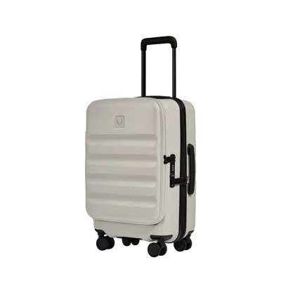 Antler Dual Opening Carry-on Luggage In Taupe - Icon Stripe