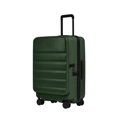 Antler Dual Opening Medium Luggage In  Green - Icon Stripe