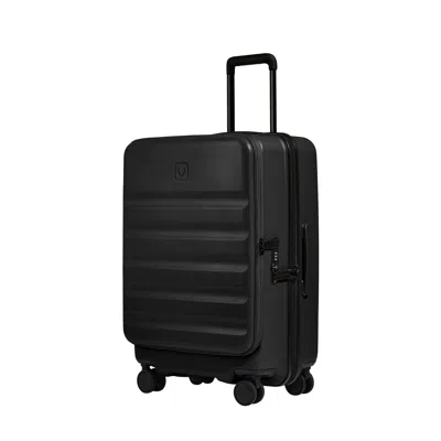 Antler Dual Opening Medium Luggage In Black - Icon Stripe